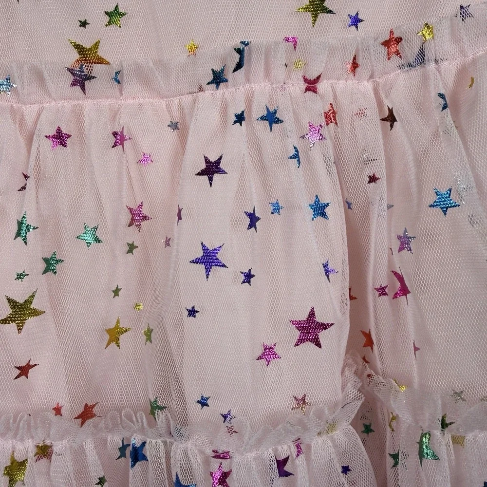 Purple Rose Kids Dress‎ Tutu Star Girl Baby Pink 6-9 Months Sheer Layered Party